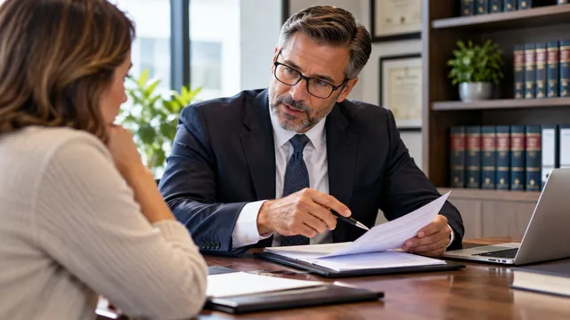 Professional adviser meeting with a client